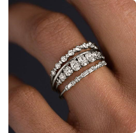 Gold Ring Set Damen – Stapelringe im 3er-Set | Soléa Jewelry