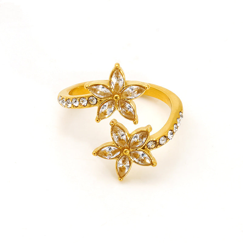 Horseshoe Open Ring — Adjustable Lucky Charm | Solea Jewelry