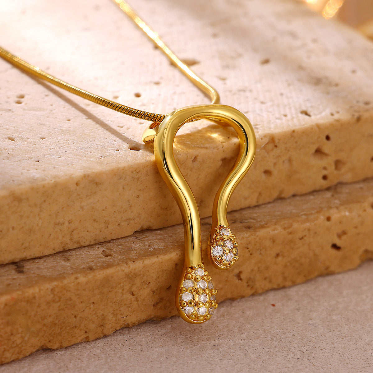 Fairy Clavicle Necklace — Delicate U-Shape | Solea Jewelry