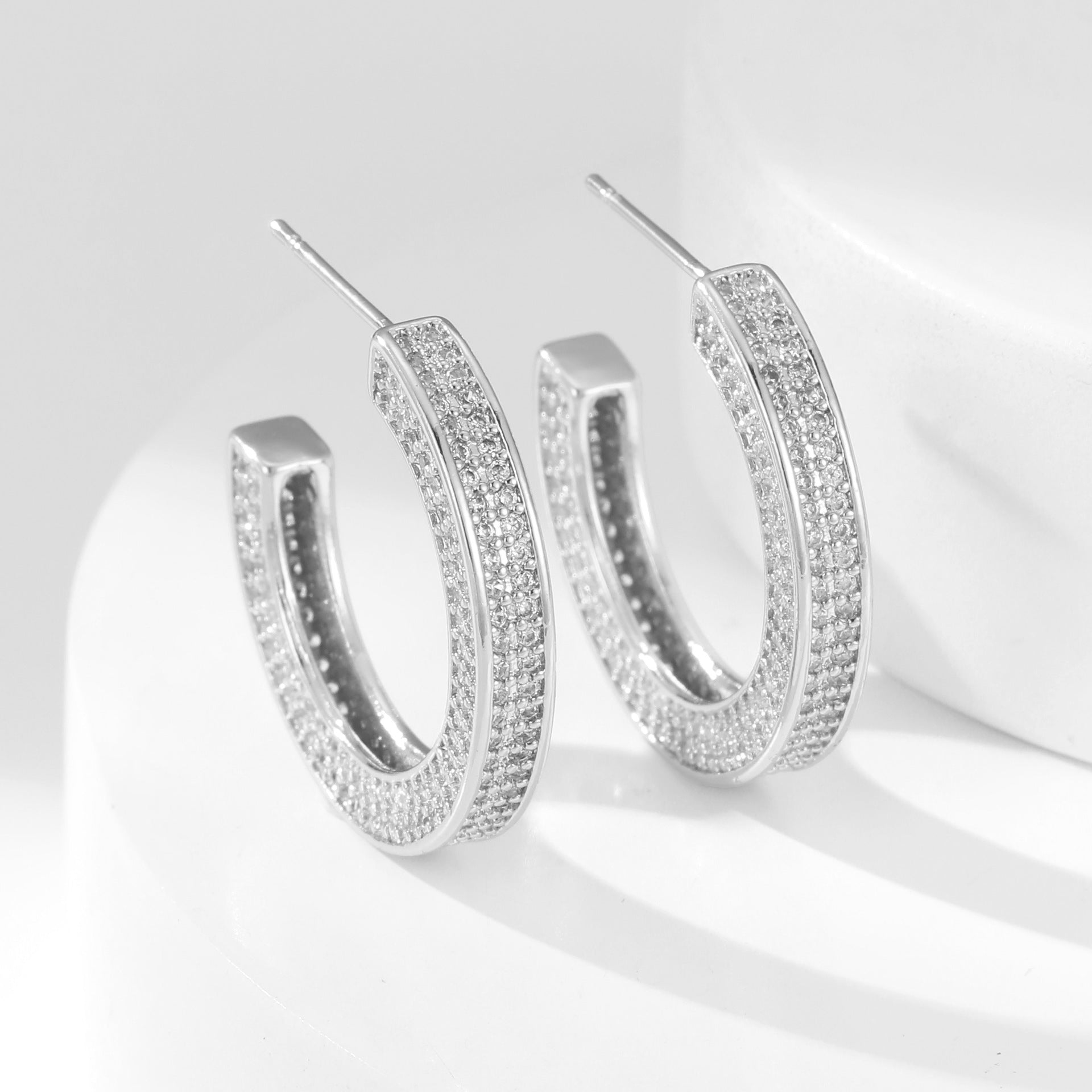 Zirkonia Ohrringe – Geometrisches Design | Solea Jewelry