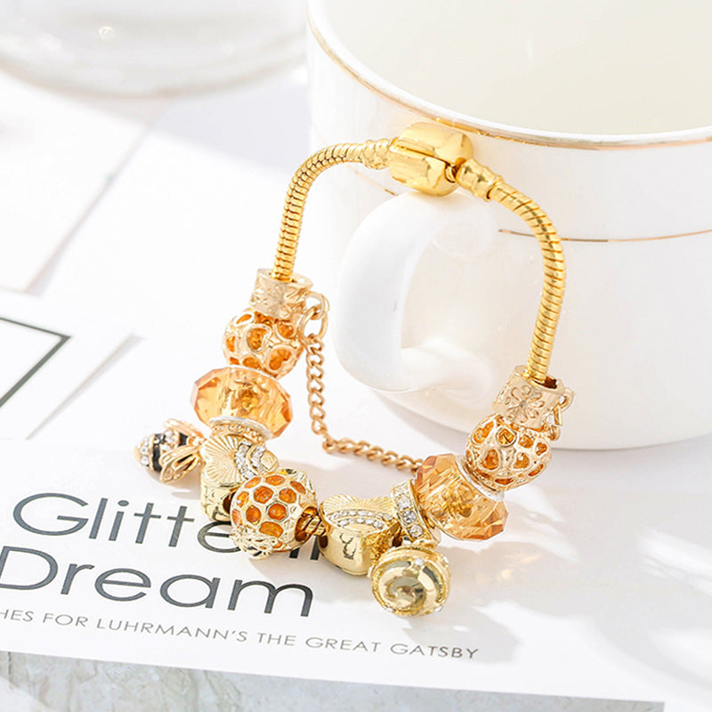 Gold Bee Bracelet – Dainty Gold-Plated Women's Jewelry
