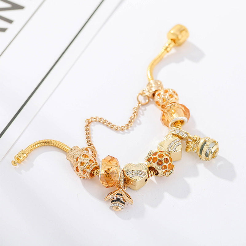 Gold Bee Bracelet – Dainty Gold-Plated Women's Jewelry