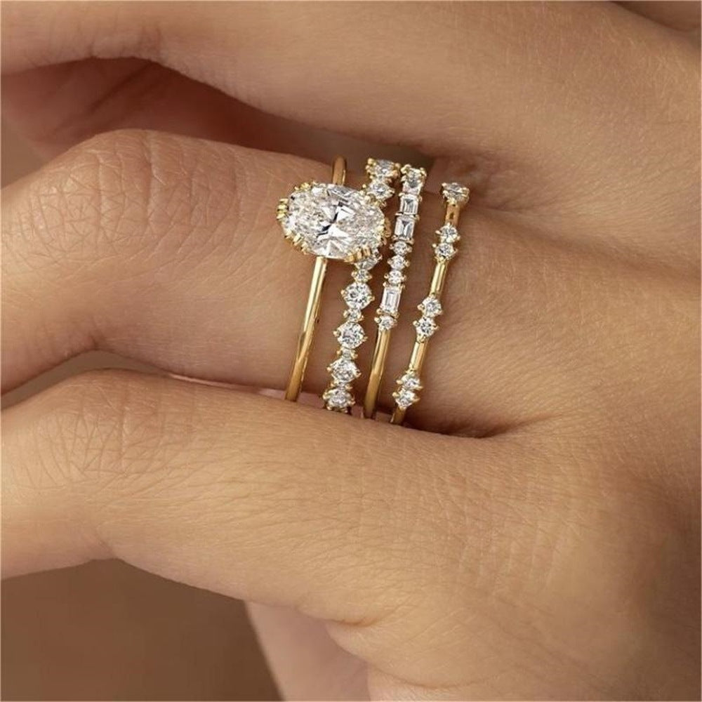 Gold Ring Set Damen – Stapelringe im 3er-Set | Soléa Jewelry