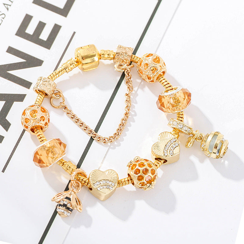 Gold Bee Bracelet – Dainty Gold-Plated Women's Jewelry