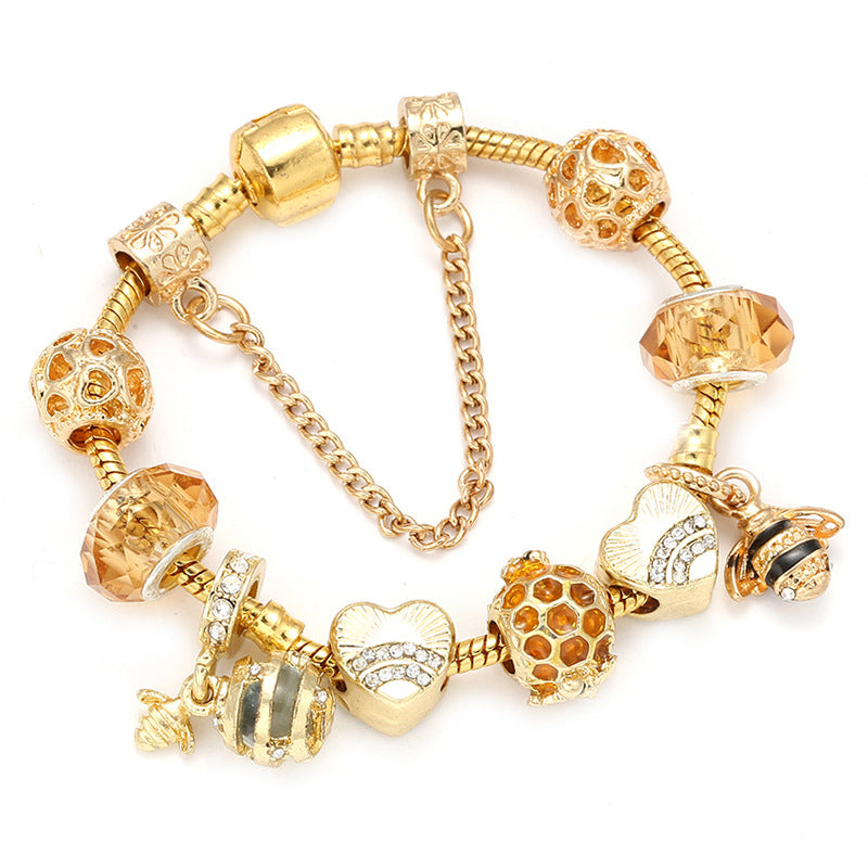 Gold Bee Bracelet – Dainty Gold-Plated Women's Jewelry