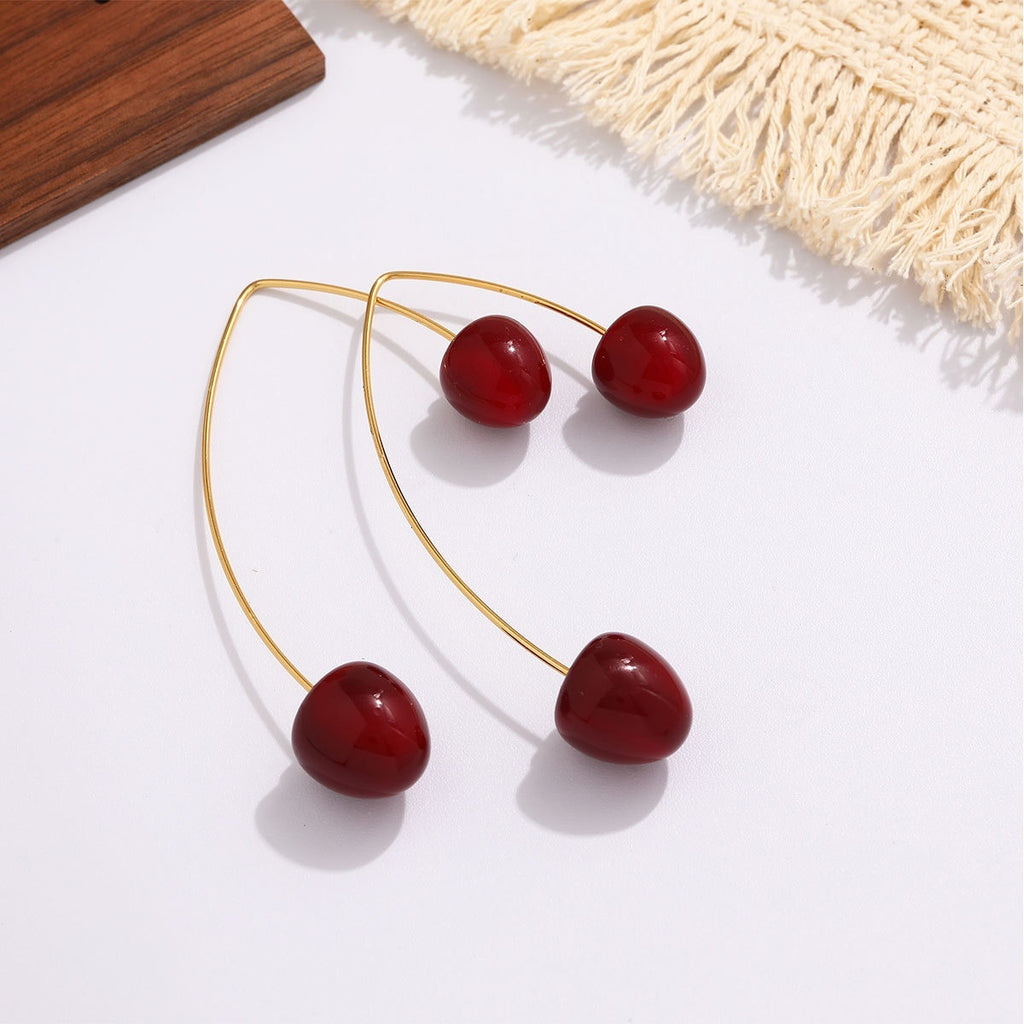 Diamond Drop Earrings — Titanium Steel Luxury | Solea Jewelry