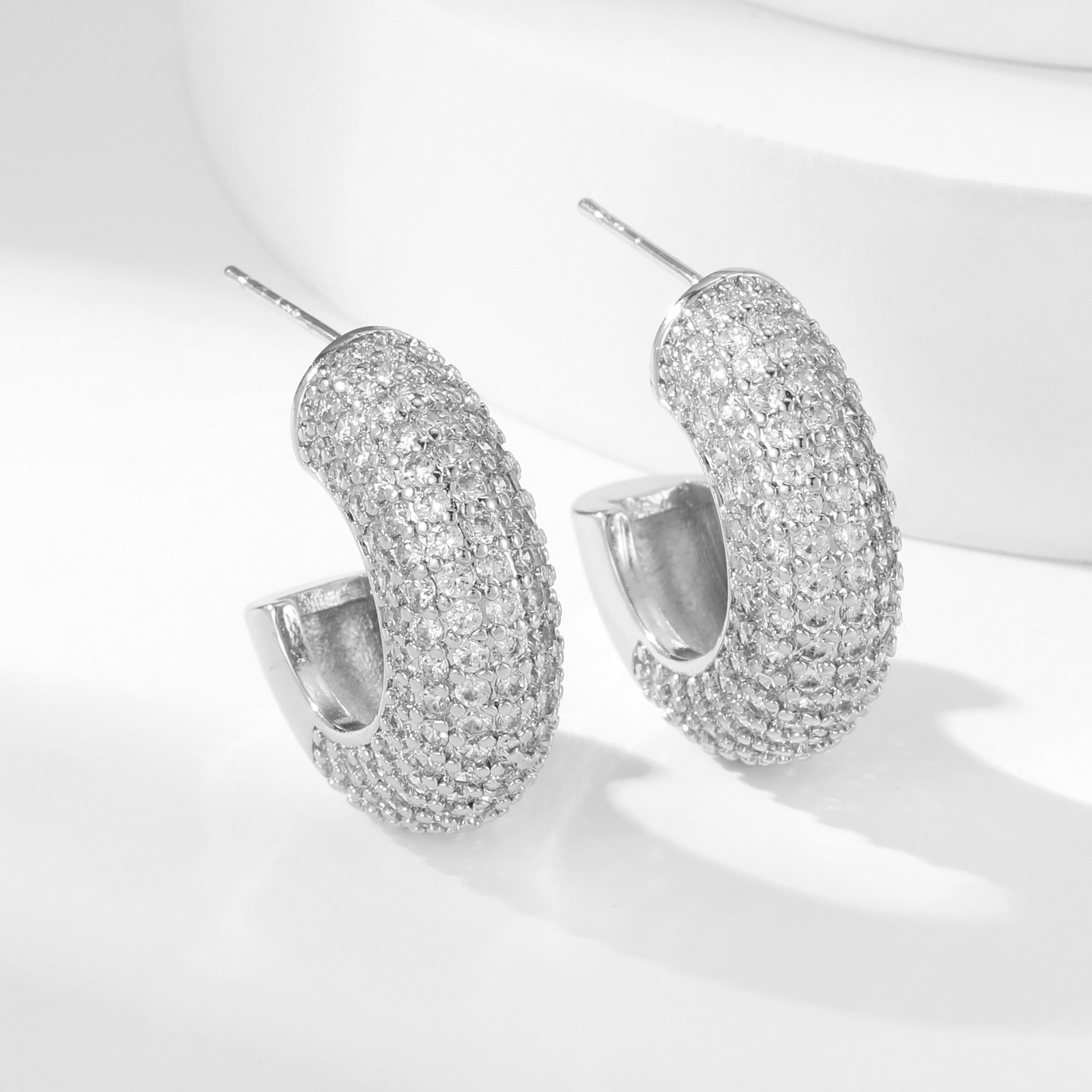 Zirkonia Ohrringe – Geometrisches Design | Solea Jewelry