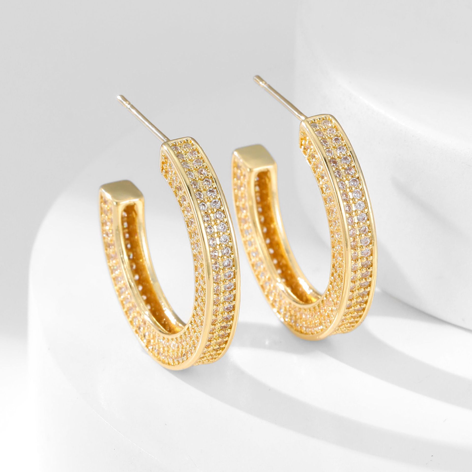 Zirkonia Ohrringe – Geometrisches Design | Solea Jewelry