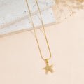 Starfish Rhinestone Pendant Necklace — Ocean Luxe | Solea Jewelry