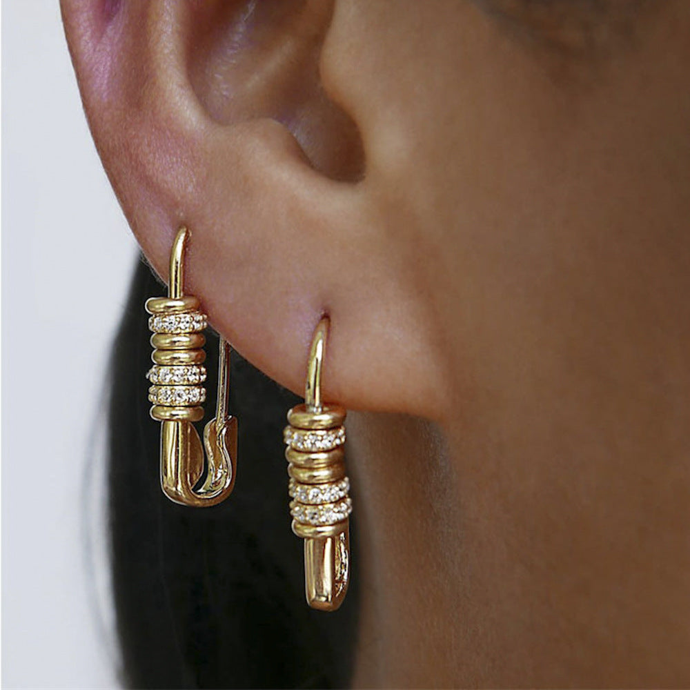 Kreis-Ohrstecker mit Diamant-Optik – Personalisiertes Design | Solea Jewelry