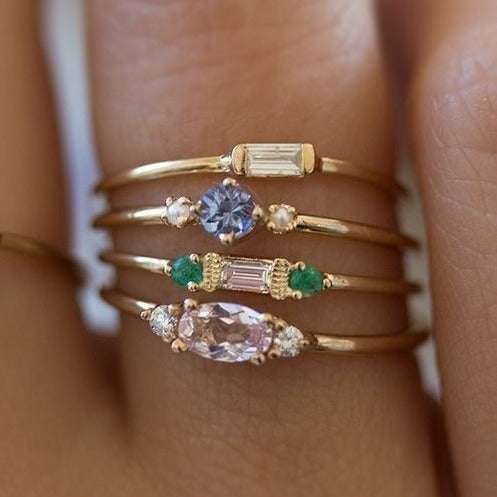 Gold Ring Set Damen – Stapelringe im 3er-Set | Soléa Jewelry