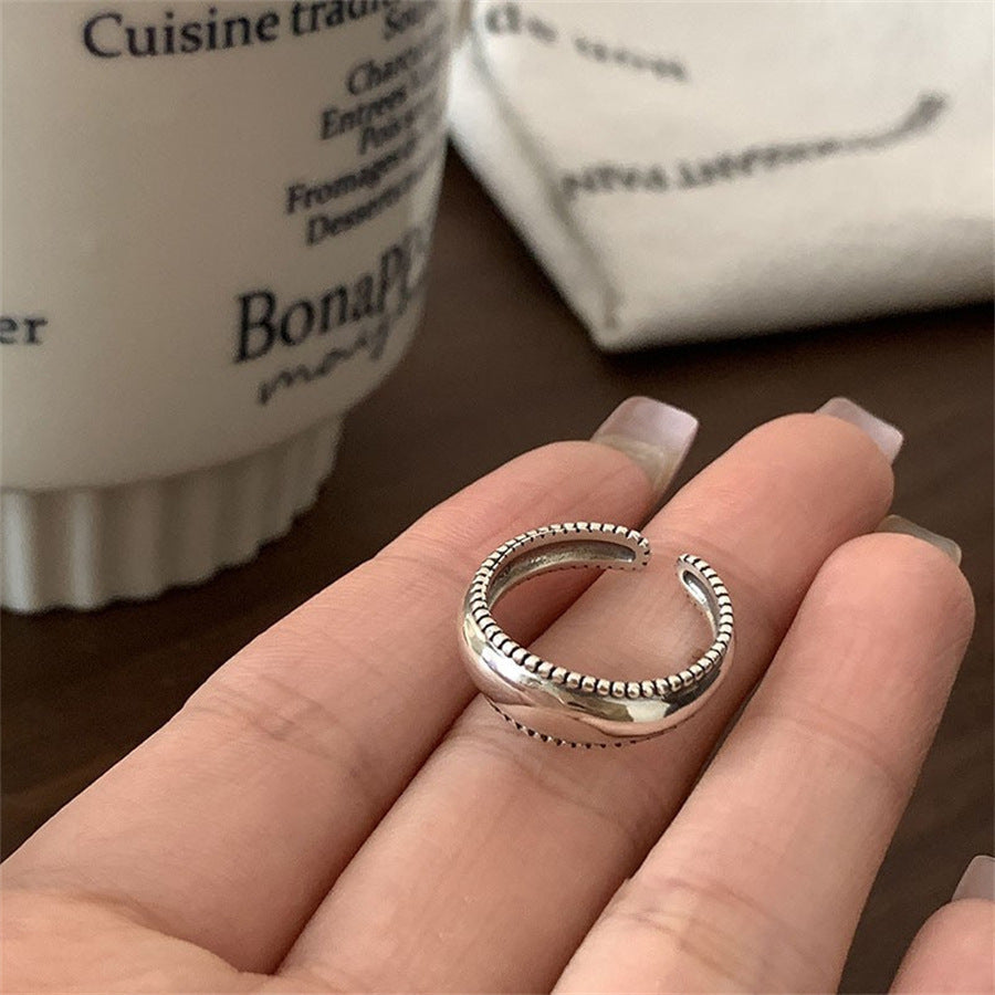Sculpted Silver Finger Ring — Niche Aesthetic Luxury | Solea Jewelry