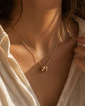 14K Halskette – Doppel-Anhänger Möbius | Solea Jewelry