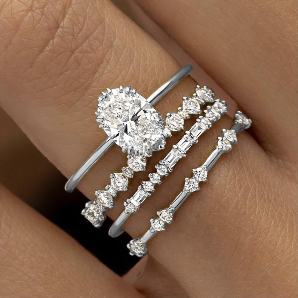 Gold Ring Set Damen – Stapelringe im 3er-Set | Soléa Jewelry