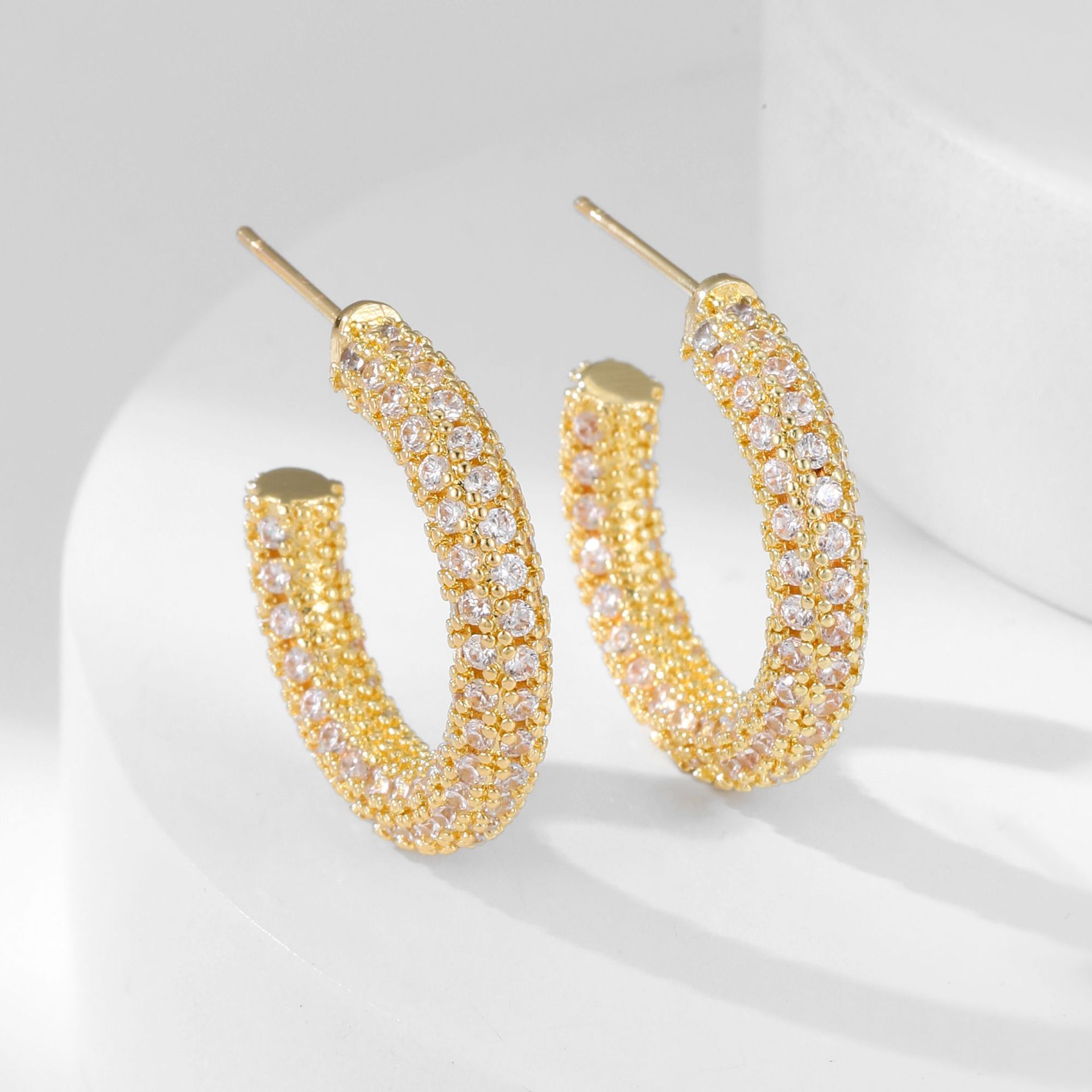Zirkonia Ohrringe – Geometrisches Design | Solea Jewelry