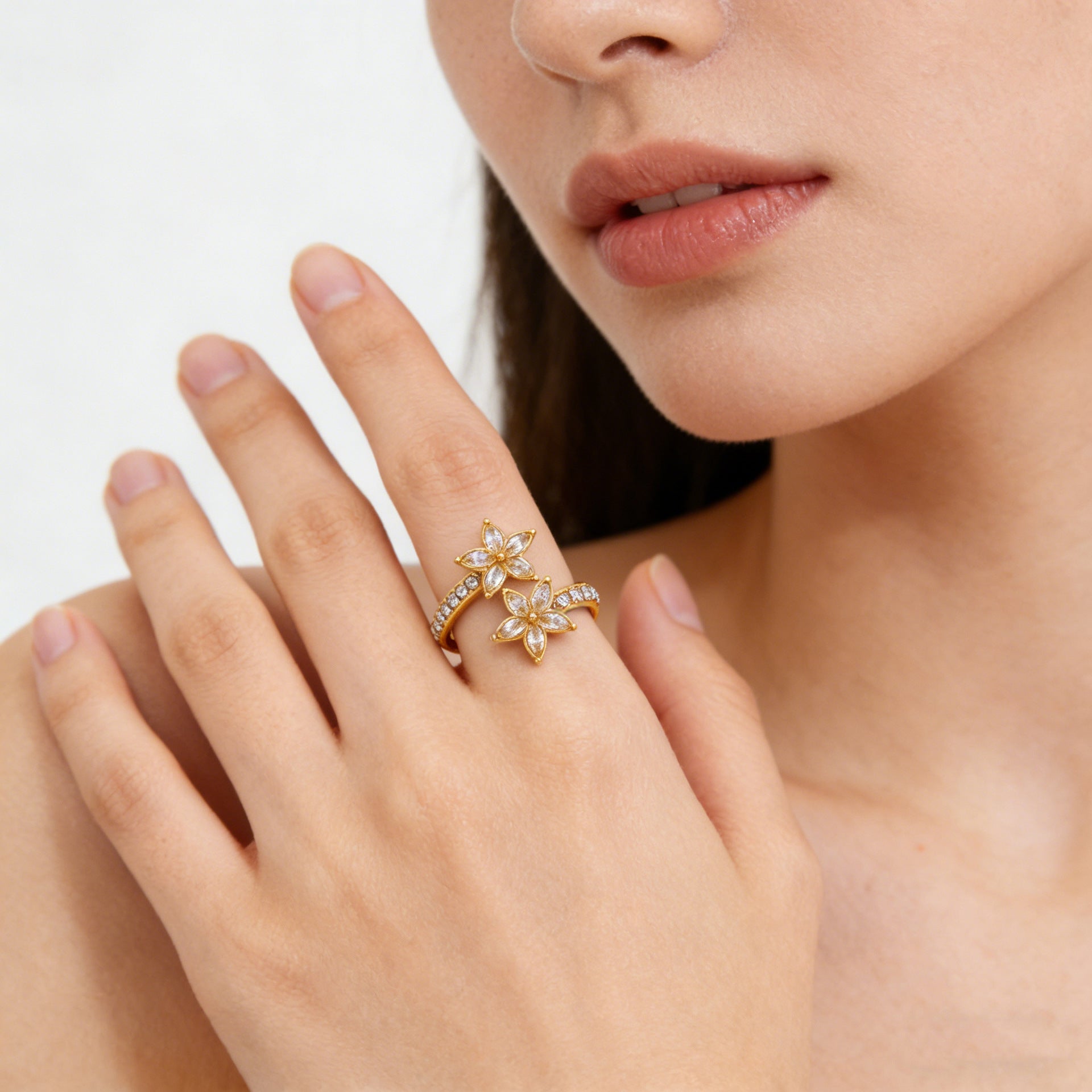 Horseshoe Open Ring — Adjustable Lucky Charm | Solea Jewelry