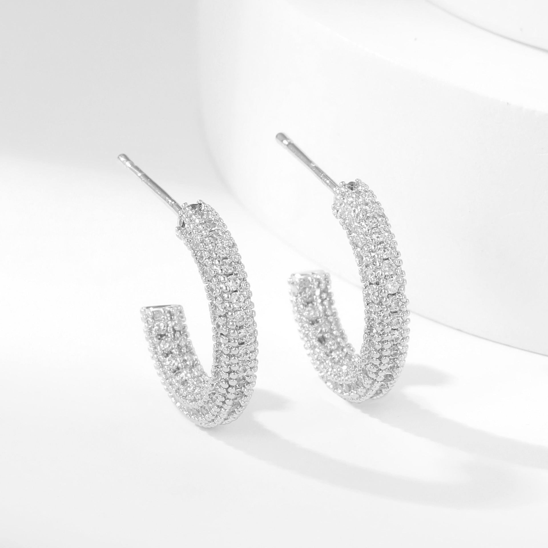 Zirkonia Ohrringe – Geometrisches Design | Solea Jewelry
