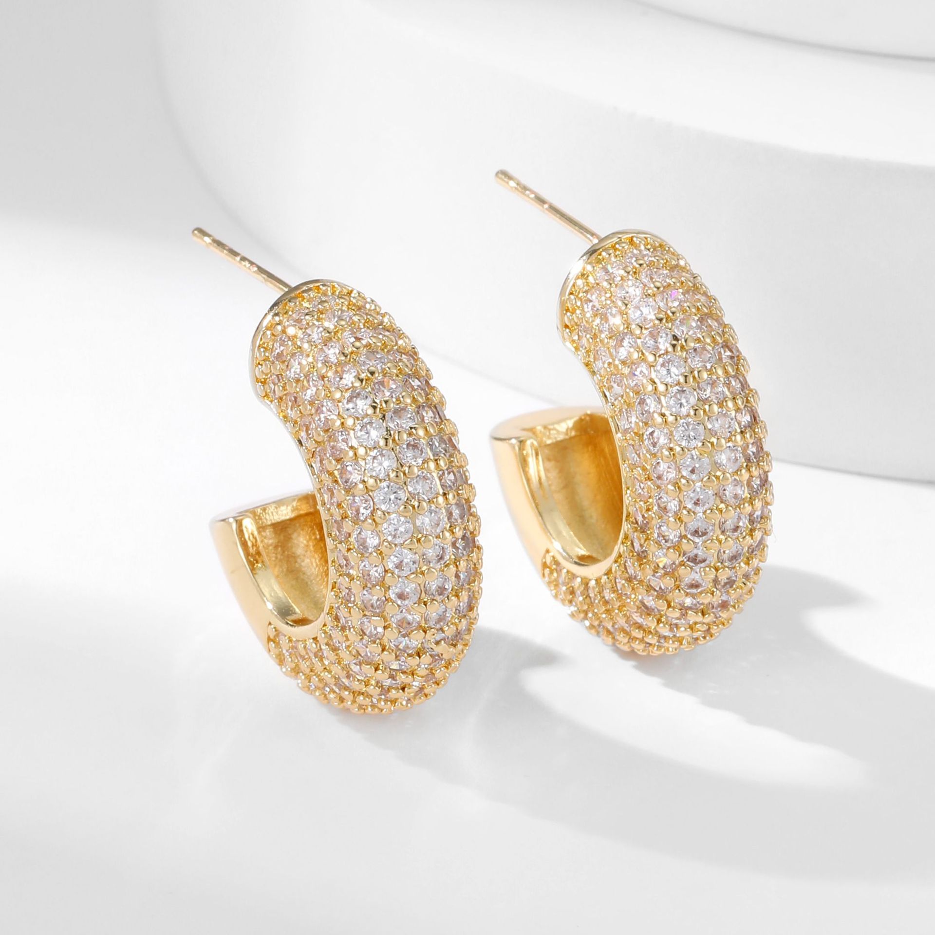 Zirkonia Ohrringe – Geometrisches Design | Solea Jewelry