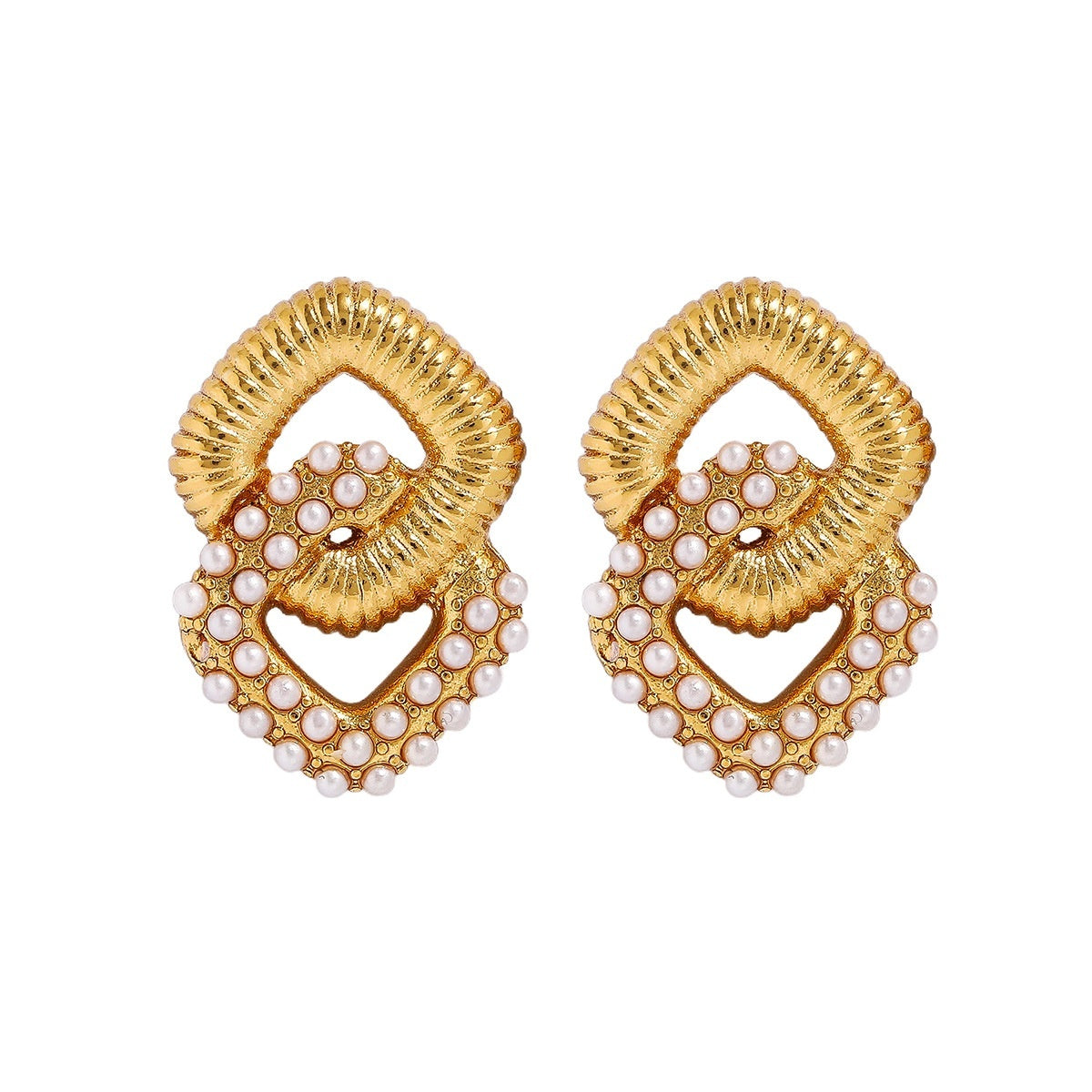 Diamond Drop Earrings — Titanium Steel Luxury | Solea Jewelry