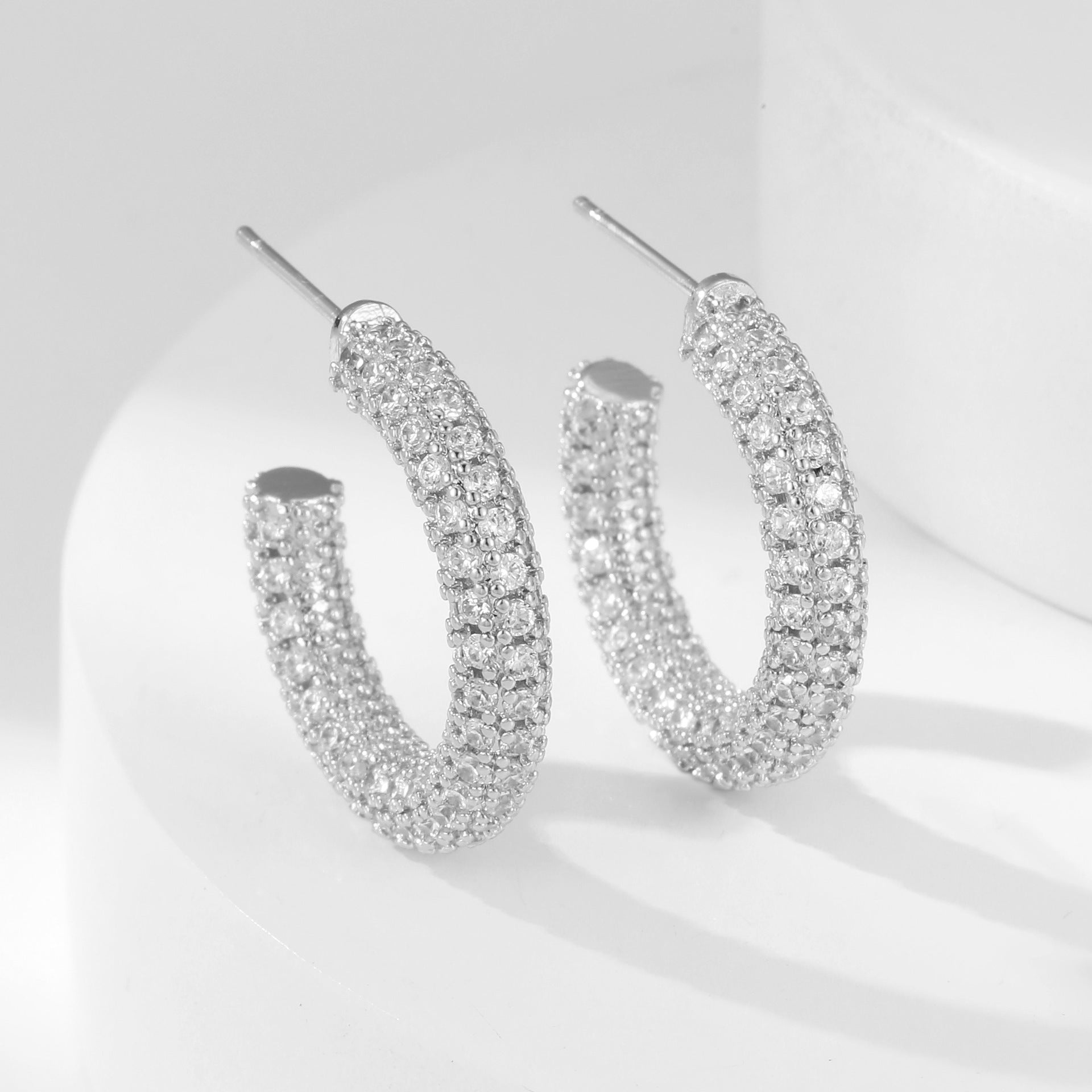 Zirkonia Ohrringe – Geometrisches Design | Solea Jewelry