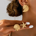 Ocean Starfish Earring Set — 3-Pair Coastal Chic | Solea Jewelry