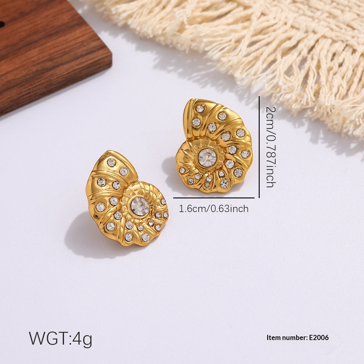 Diamond Drop Earrings — Titanium Steel Luxury | Solea Jewelry
