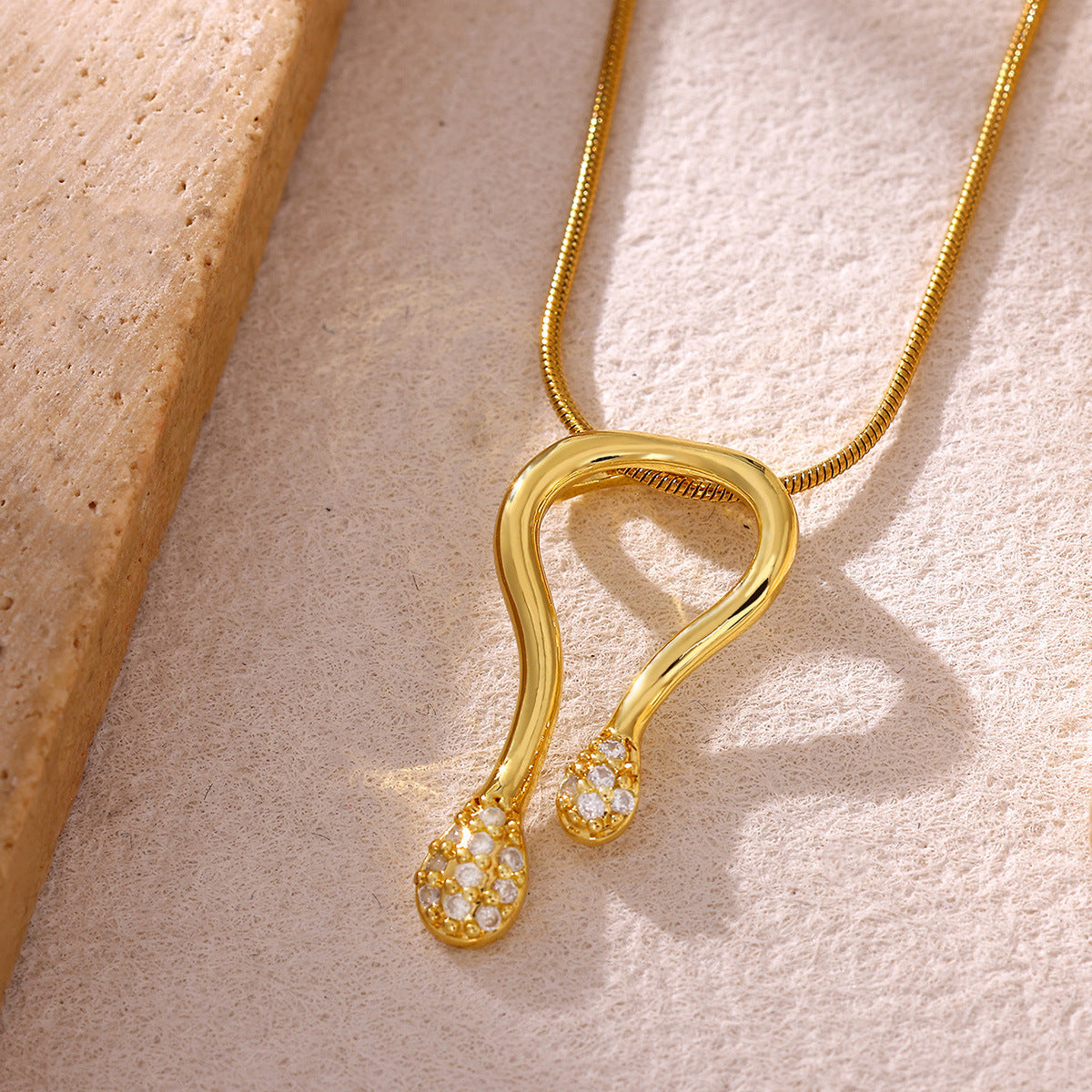 Fairy Clavicle Necklace — Delicate U-Shape | Solea Jewelry